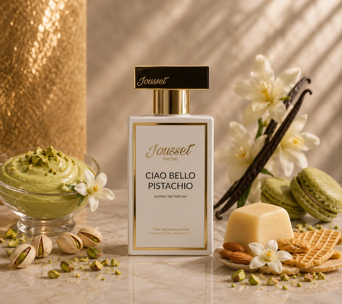 Ciao Bello Pistachio — Jousset Parfums, parfum de niche oriental